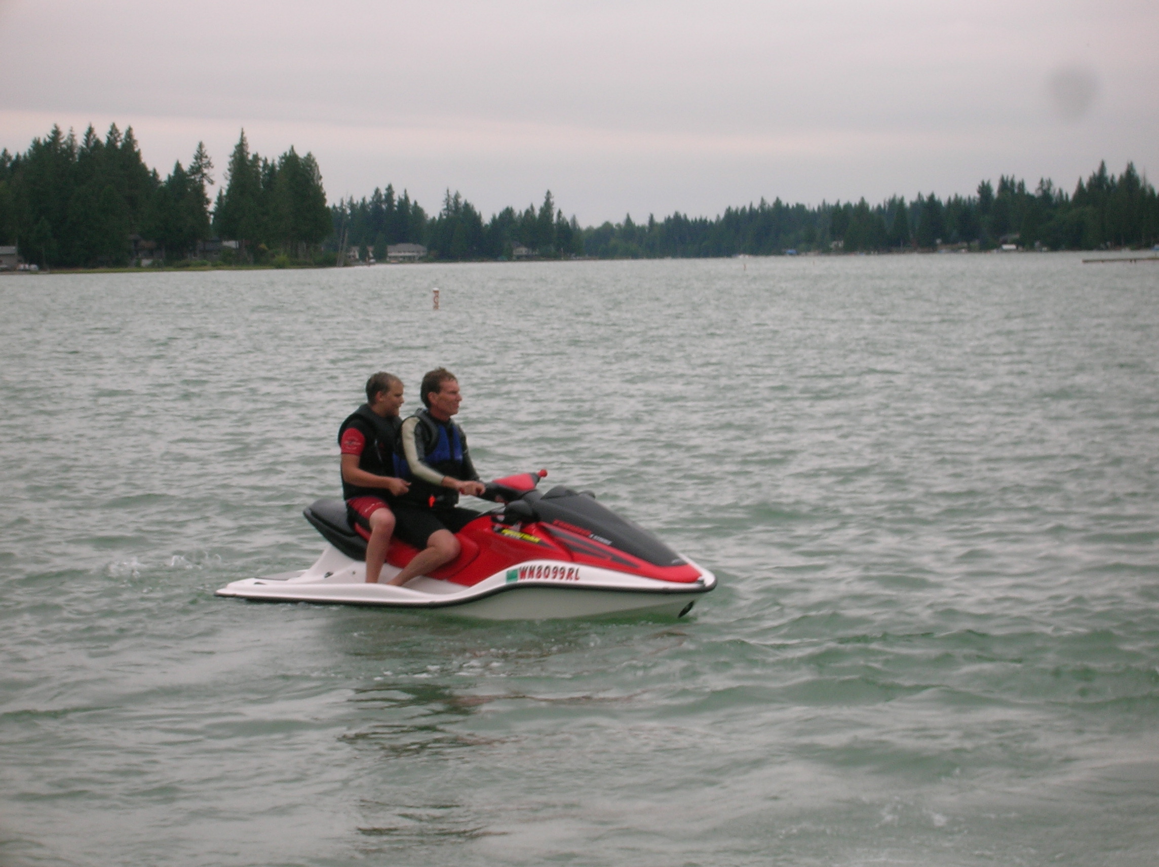 Taking out the Sit-down Jet Ski